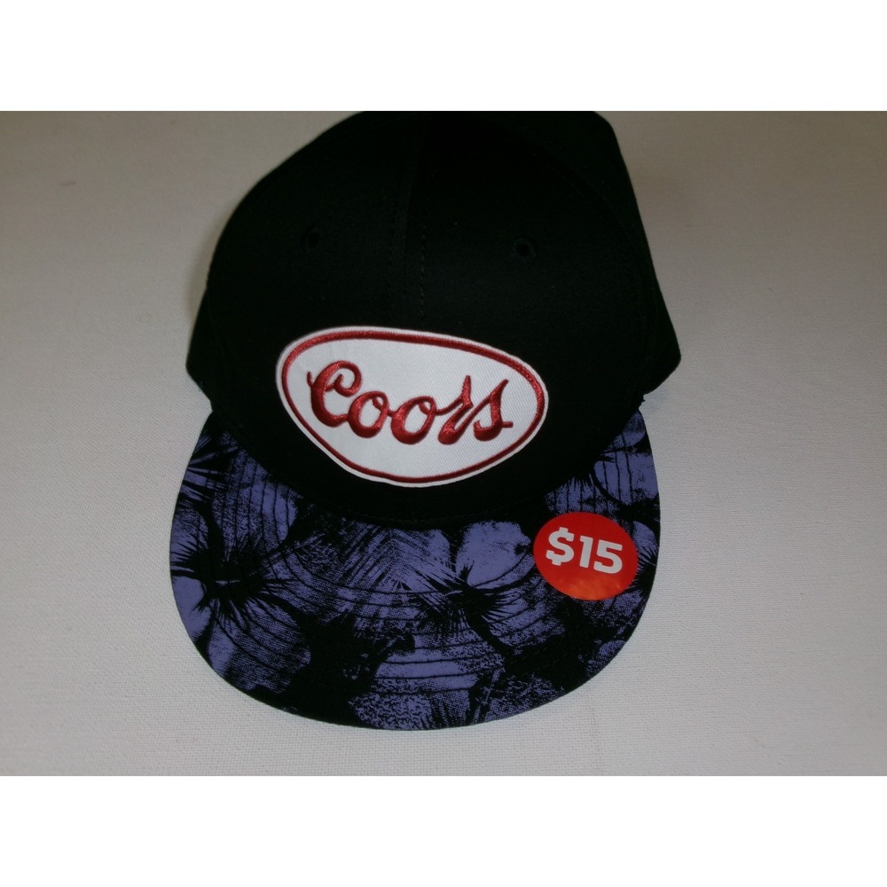 COORS BEER TROPICAL GOLF BEACH SNAPBACK Y2K 00S HAT CAP VINTAGE S4
